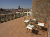 zafra parador terrace and town