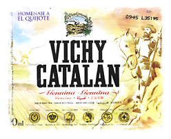 400th annivery of Don Quixote Vichy Catalan label